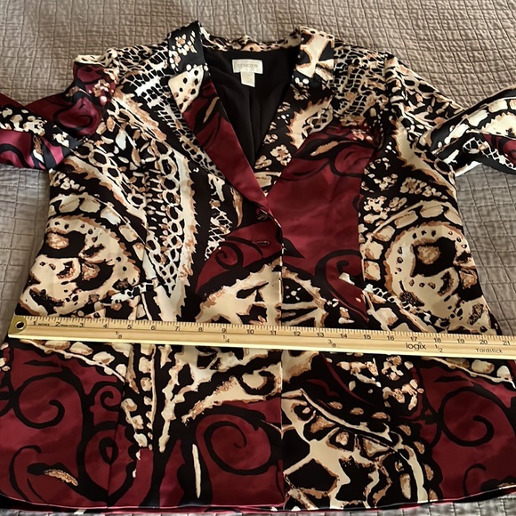 Chico's print blazer jacket - Picture 13 of 16